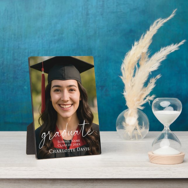 Graduation Photo Sign Celebrate the Graduate Plaque (Side)