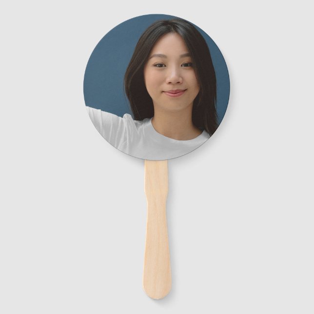 Graduation Photo Sign for Ceremony -  Hand Fan (Front)