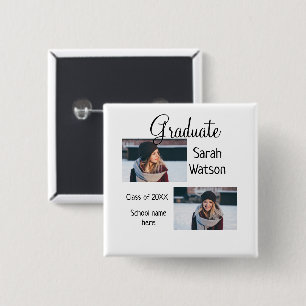 graduation photo simple classic add class year sch button