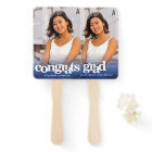 Graduation photo simple modern navy blue keepsake