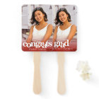 Graduation photo simple modern trendy red keepsake