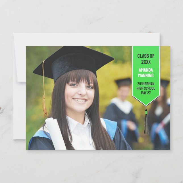 Graduation Photo Stole Announcement (Front)
