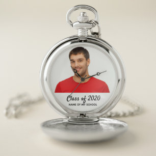 Graduation photo student class pocket watch