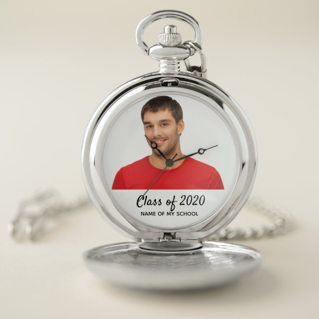 Graduation photo student class pocket watch (Inside)