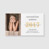 Graduation Photo Student Name Cards Magnets (Front)