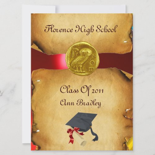 GRADUATION PHOTO TEMPLATE GOLD OWL