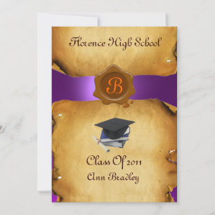 GRADUATION PHOTO TEMPLATE PARCHMENT Wax Seal