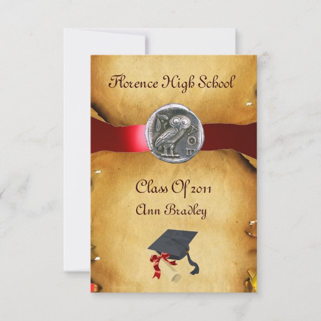 GRADUATION PHOTO TEMPLATE SILVER OWL (Front)
