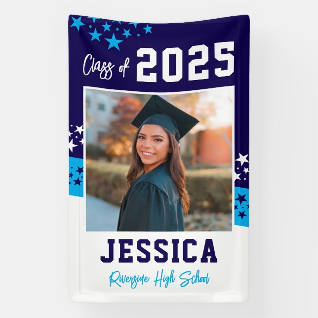 Graduation Photo Vinyl Banner Decoration (Vertical)