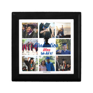 Graduation Photo Wooden Jewelry Keepsake Box