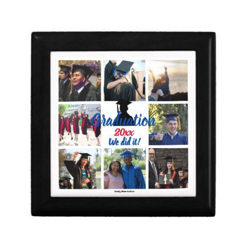Graduation Photo Wooden Jewelry Keepsake Box