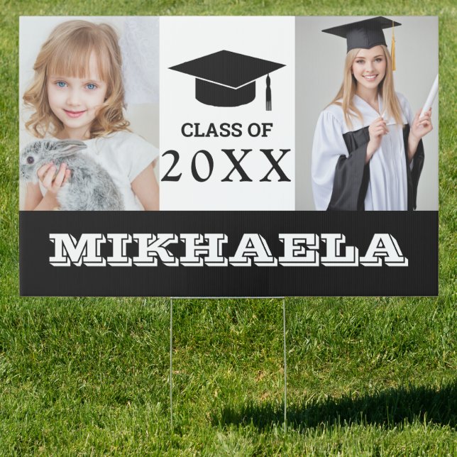 Graduation Photo Yard Sign | Customized Outdoor (Insitu)