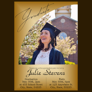 Graduation Picture Modern 2024 Card Invitation