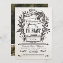 Graduation Pig Roast Invitations - Supreme Vintage