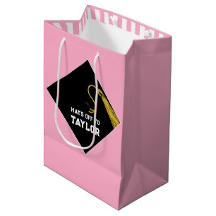 Graduation Pink Medium Gift Bag