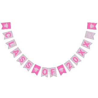 Graduation Pink Opal Party Signs Class Of Year