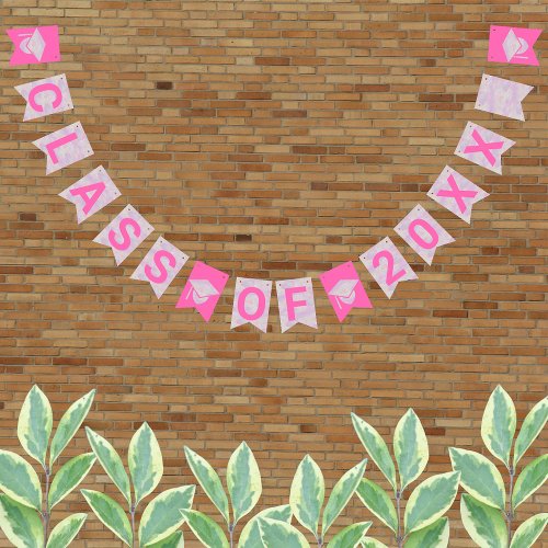 Graduation Pink Opal Party Signs Class Of Year