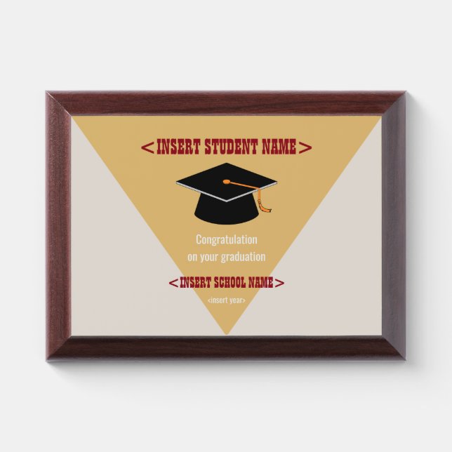 Graduation Plaque (Horizontal)