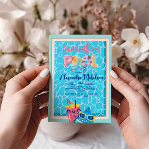 Graduation Pool Party Invitation