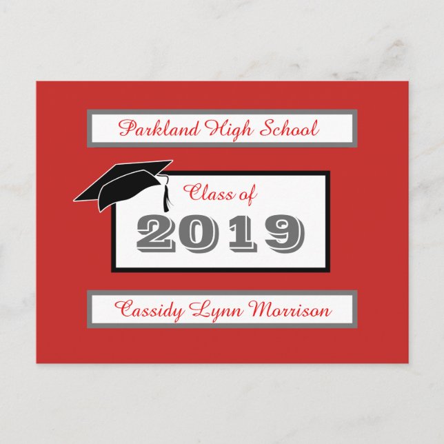 Graduation Post Cards Personalized (Front)