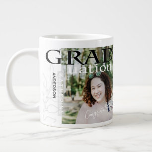 Graduation Poster Styled Photo White Giant Coffee Mug