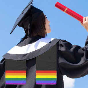 Graduation Pride Flag Scarf Stole Sash