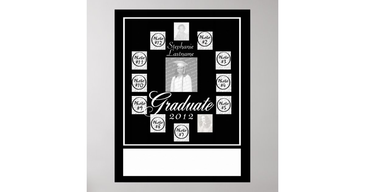 Graduation Progression Photo Keepsake Poster | Zazzle