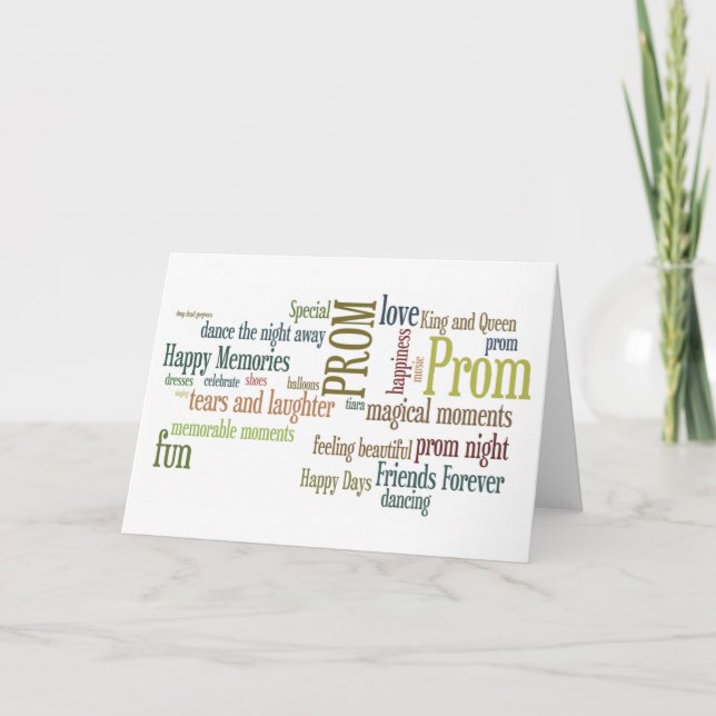 Graduation Prom Congratulations Card (Front)