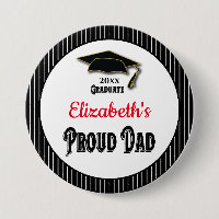 Graduation Proud Dad Parent Daughter Monogram Grad