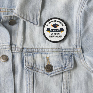 Graduation Proud Grandma of Graduate Class of 20XX Button