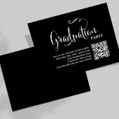 Graduation QR Code Party Invitation Script Insert | Zazzle