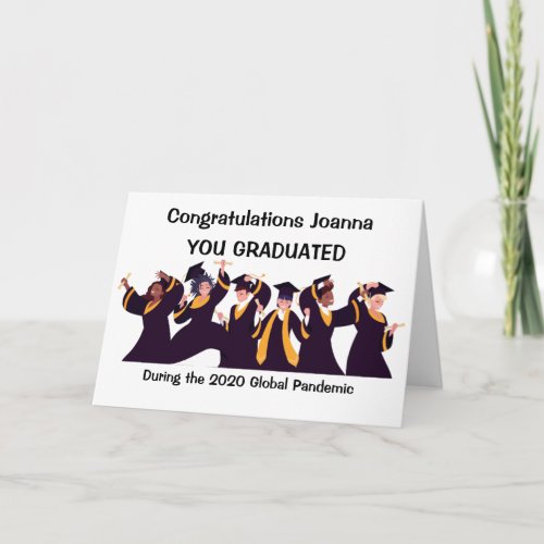 Graduation Quarantine Card Funny Card for Graduate