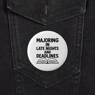 Graduation quote funny button