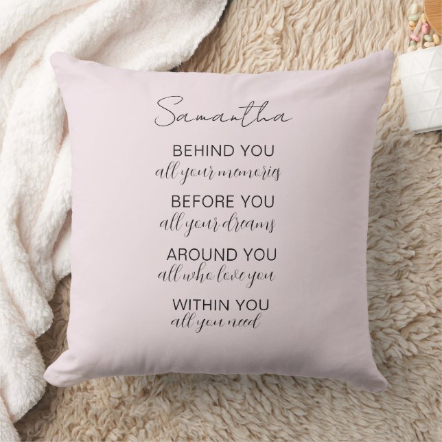 Graduation Quote Throw Pillow (Blanket)