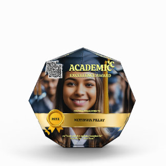 Graduation recognition awards black gold wax seal