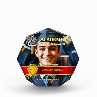 Graduation recognition awards red gold wax seal