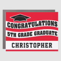 Graduation Red 5th Grade Promotion School
