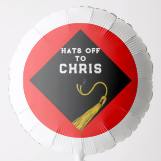 Graduation Red Party Balloon