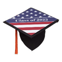 Graduation Red White Blue Stars Stripes Patriotic
