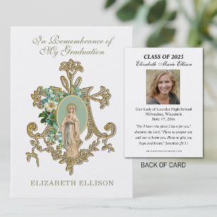 Graduation Remembrance Religious Holy Business Card
