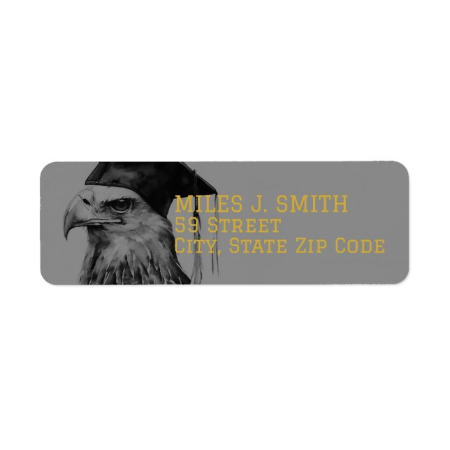 Graduation Return Address Label (Front)
