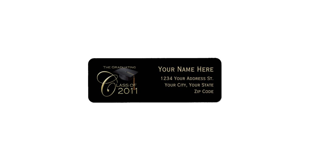 Graduation Return Address Labels | Zazzle.com