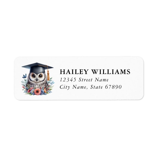 Graduation Return Address Labels (Front)