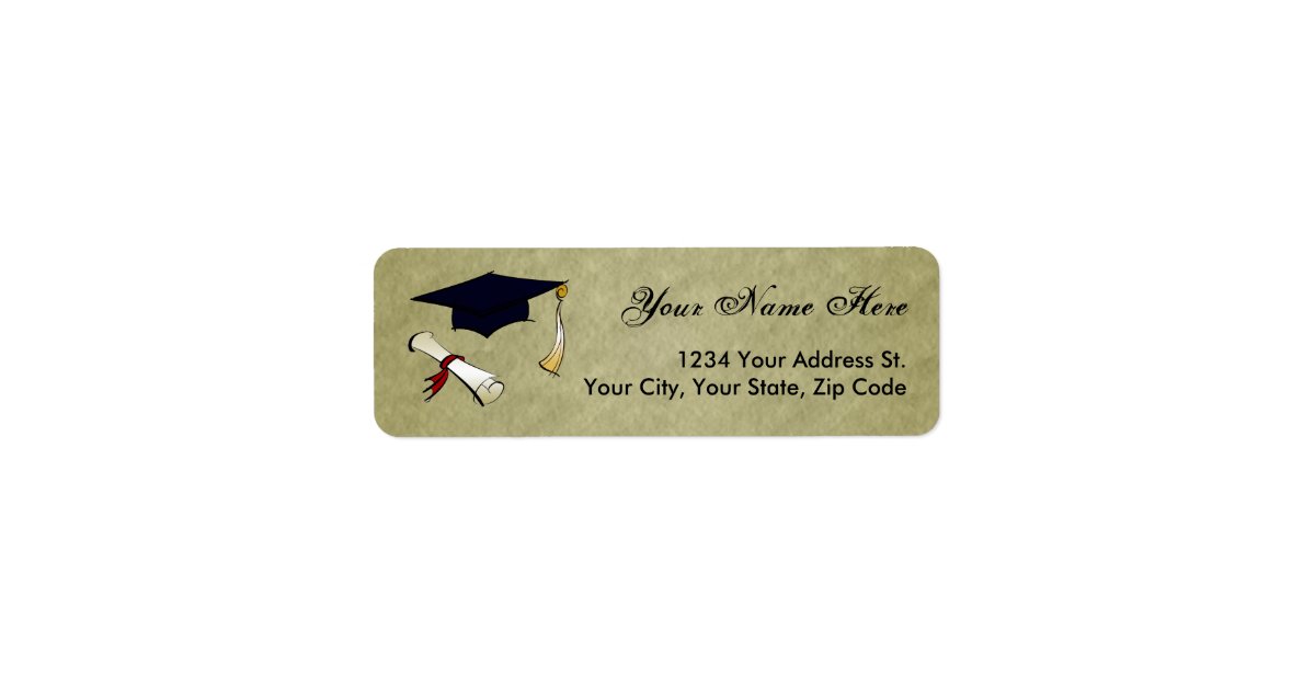 Graduation Return Address Labels | Zazzle.com