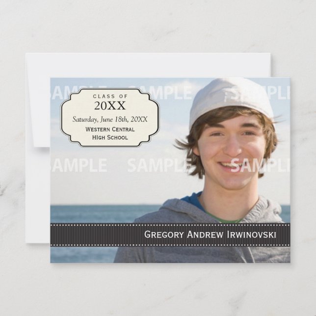 Graduation Ribbon Invitation (Front)