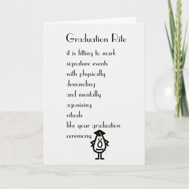 Graduation Rite Card (Front)