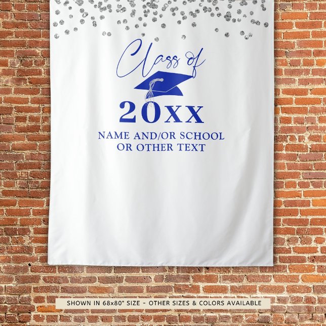Graduation Royal Blue Class Year Backdrop (Creator Uploaded)