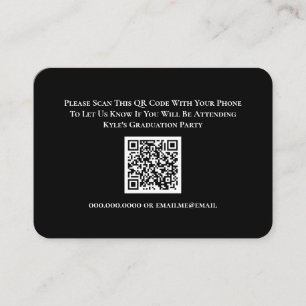 Graduation  RSVP QR Code Response Card
