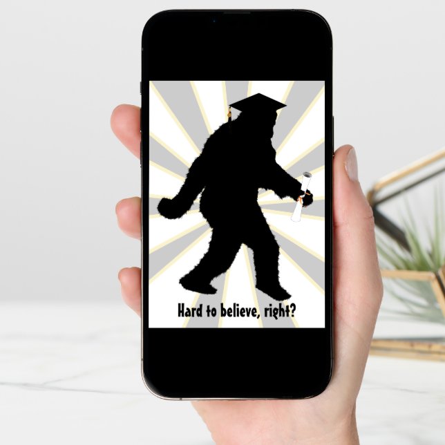 Graduation Sasquatch Card (Front Digital)