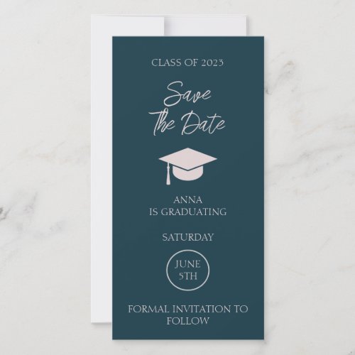 Graduation Save The Date Graduation Announcement